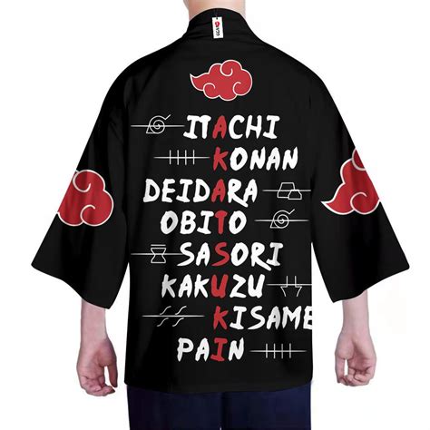 Naruto Kimono Akatsuki Clan Kimono Custom Name Clothes Got1308