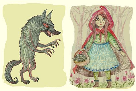 Big Bad Wolf And Little Red Riding Hood By V L A D I M I R On Deviantart