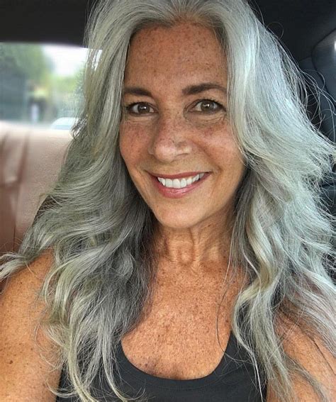 3 Ways To Wear Gray Hair Over 40 Hair Styles Long Gray Hair