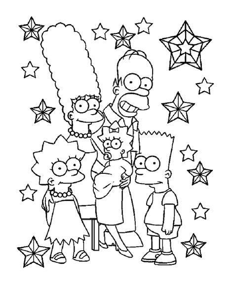 Free Simpsons Drawing To Print And Color The Simpsons Kids Coloring Pages