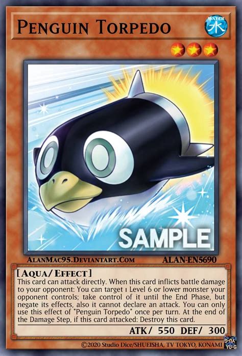 Penguin Torpedo By Alanmac95 On Deviantart Custom Yugioh Cards