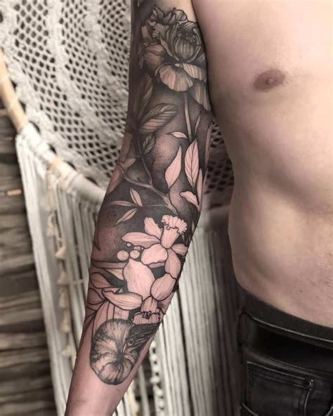 Flower Half Sleeve Tattoos Male Best Flower Site