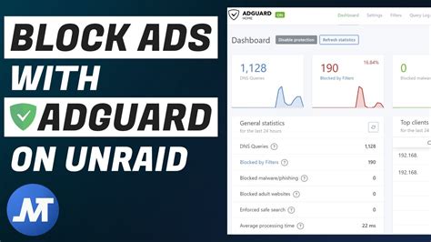 Block Ads And Tracking With Adguard Home On Unraid How To Youtube