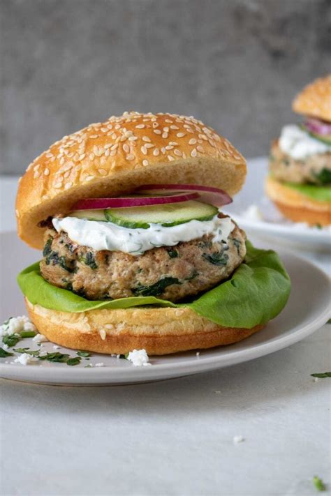 Spinach Feta Turkey Burgers Stephanie Kay Nutrition