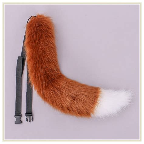 Yirico Brown White Faux Fur Fox Earsandtails Animal Cosplay Costume Suit