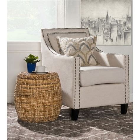 Mobbi Natural Rattan Round End Table By Kosas Home Overstock
