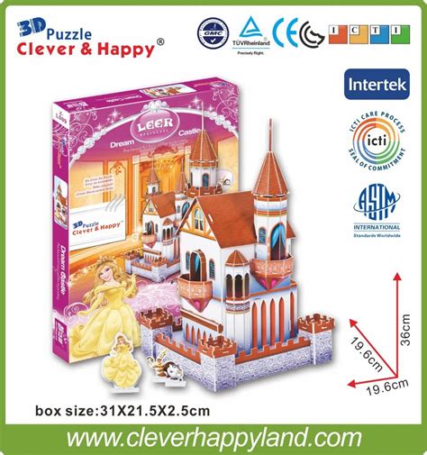 New Cleverandhappy Land 3d Puzzle Model The Castle Of Leer Adult Puzzle