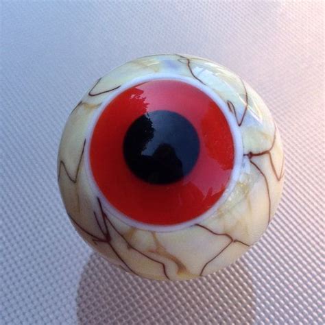 Vibrant Lampwork Glass Eyeball Marble With A Clear Red Iris Etsy Glass Eyeballs Lampwork