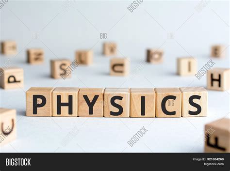 Physics Word Wooden Image And Photo Free Trial Bigstock