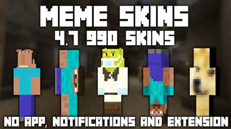 Meme Skins Pack 55 1000 New Minecraft Skins
