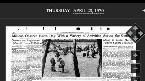 Earth Day As It Happened The New York Times