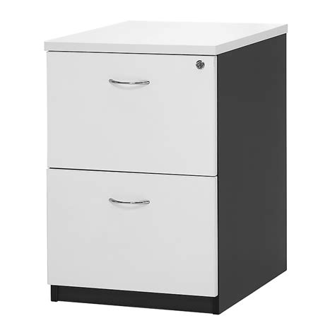 The kestral 2 drawer filing cabinet is contructed using hard wearing mfc and finished in white, chrome handles which add to the stylish executive look. Edge 2 Drawer Filing Cabinet - Delivered fully assembled ...