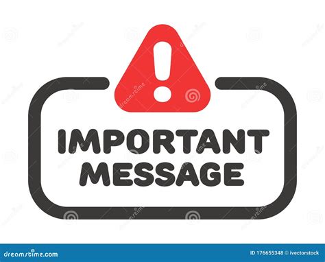 Important Message Vector Badge Or Banner With Attention Sign And