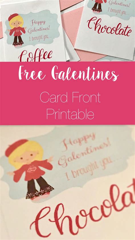 Whether it's for mum, your great aunt or the friend you can't live without, salute your sisters with a personalised galentine's day card. Free Galentines Day card front printable to make your own ...