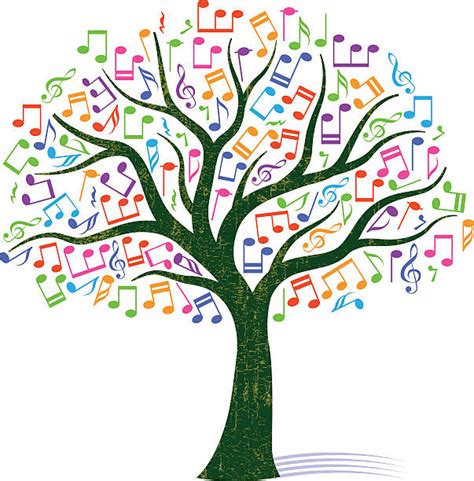 1400 Music Note Tree Stock Illustrations Royalty Free Vector