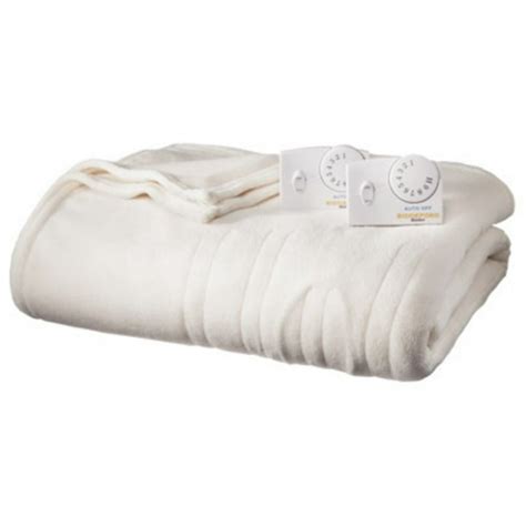 Biddeford Blankets Comfort Knit Fleece Heated Electric Blanket Twin