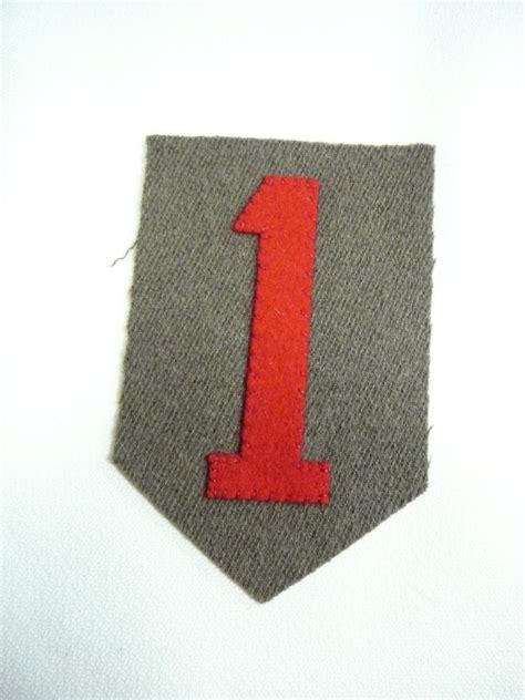 Ww1 Us Army Big Red One St Division Shoulder Patch