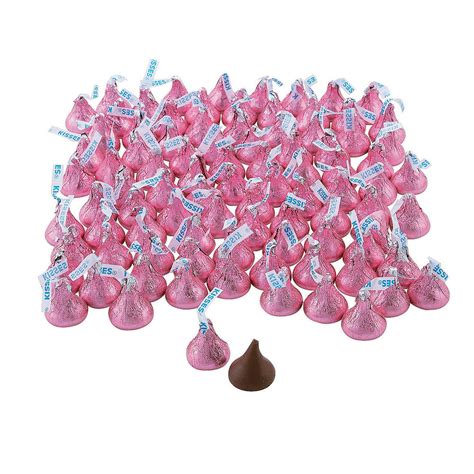 Pink Bulk Hershey Kisses 4lb Edibles 400 Pieces