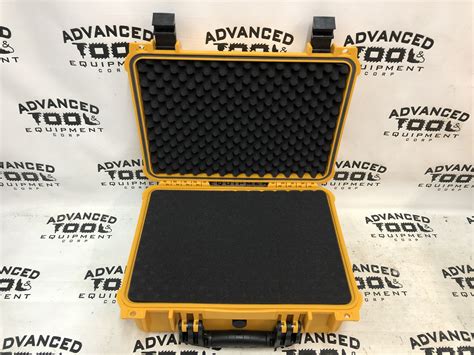 Yellow Weatherproof Hard Shell Instrument Equipment Case With O Ring