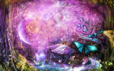 Fantasy Butterfly Theme Design Magical Fairy Enchanted Forest