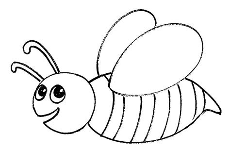 Smiling Bee Coloring Page Download Print Or Color Online For Free
