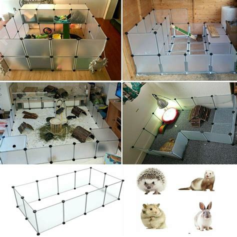 Goorabbit Pet Playpen Small Animals Portable Resin Playpens Fence Cage