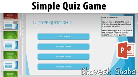 Free Powerpoint Template Quiz Printable Templates