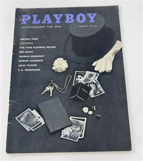 Playboy Magazine January Virginia Gordon Centerfold Attached