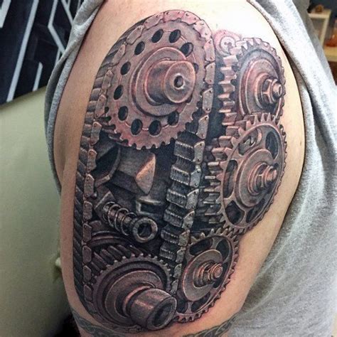 Machine Gears Tattoo
