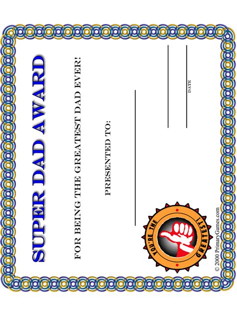 We did not find results for: Super Dad Award Certificate • FREE Printable eBook ...