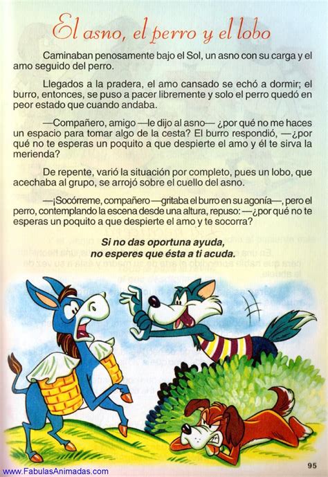 El Asno El Perro Y El Lobo Spanish Lessons For Kids Spanish Books