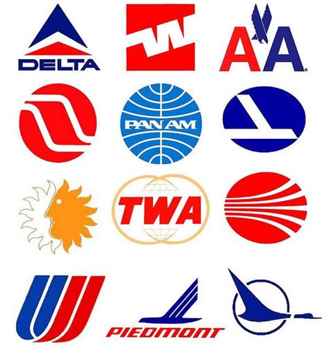 Airline Logos Vintage Commercial Airline Logos Airliner Logos From