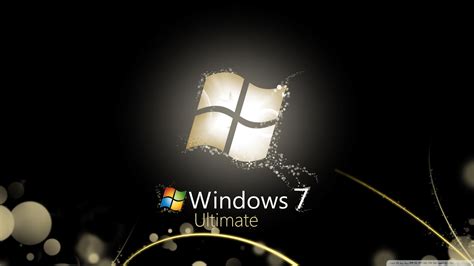 Free Download Windows 7 Ultimate Bright Black 4k Hd Desktop Wallpaper