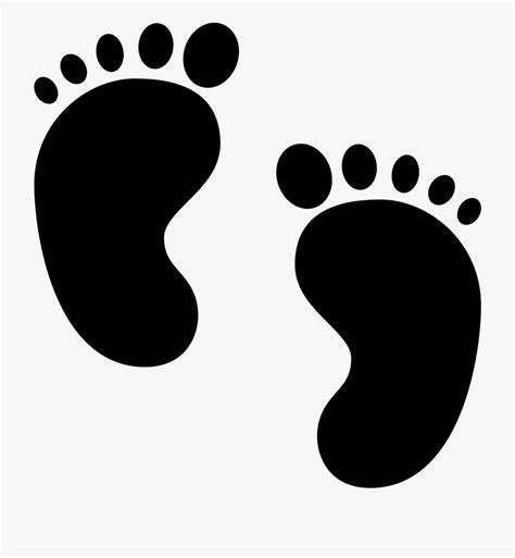 Download Feet Clipart Two Foot - Cartoon Baby Feet , Transparent ...