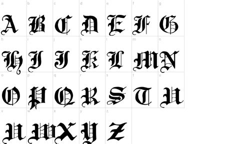 Traditional Gothic 17th C Font Urbanfontscom