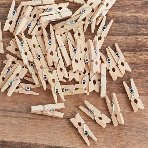 Miniature Wood Clothespins Clothespins Unfinished Wood Craft Supplies