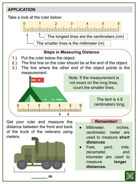 Measure Of Distance Using Units Themed Math Worksheets