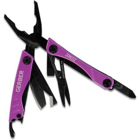 Gerber Dime Purple Mini Multi Tool 10 Components Inc Pliers Wire