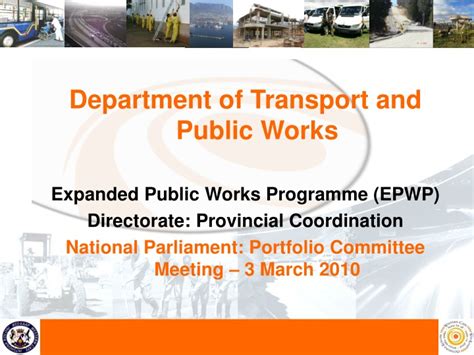 Ppt Department Of Transport And Public Works Expanded Public Works