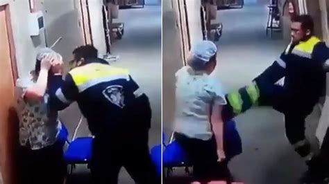 Angry Paramedic Violently Kicks Pregnant Nurse In Stomach Before She