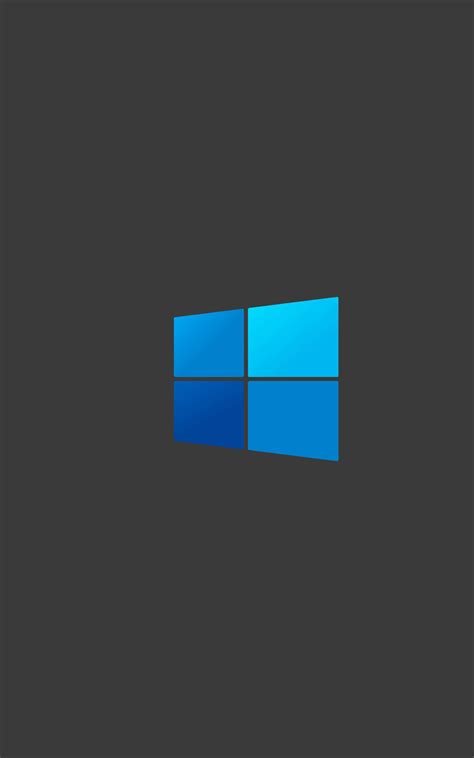 1200x1920 Windows 10 Dark Logo Minimal 1200x1920 Resolution Wallpaper