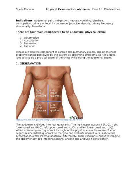 Li Physical Examination Abdomen Abdomen Anatomical Terms Of