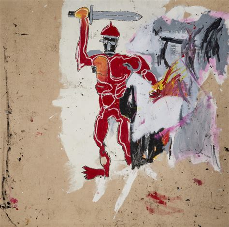 Basquiats ‘untitled Red Warrior Is A Striking Work In His Canon