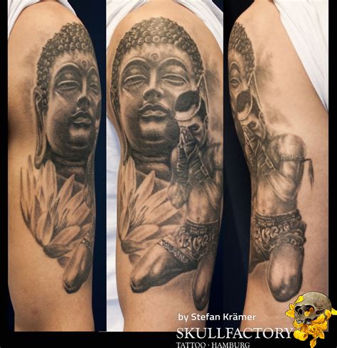 Black And Grey Arm Tattoo Stefan Krämer Trueartists