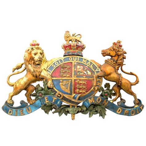 Large Iron Crest of the British Royal Family at 1stDibs