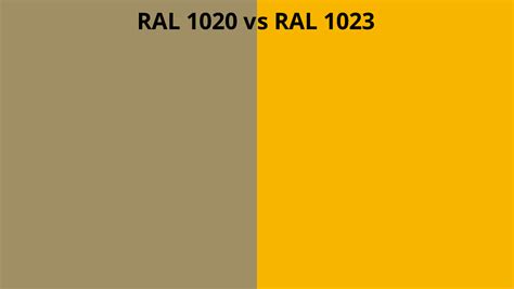Ral 1020 Vs 1023 Ral Colour Chart Uk