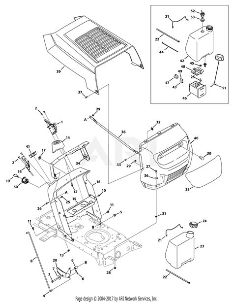 Mtd 13wc762f065 2010 Parts Diagram For Hood Style 2
