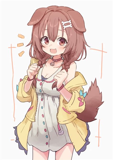 Pin By 𝘴𝘸𝘦𝘦𝘵𝘩𝘦𝘢𝘳𝘵 ♡ On Korone ♡ Anime Puppy Anime Furry Anime
