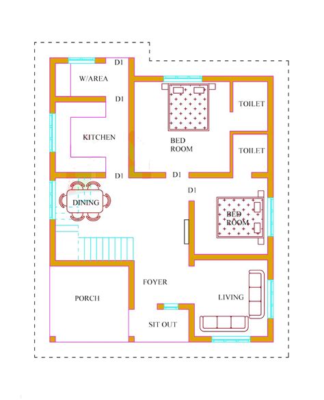 Shop small house plans here. Kerala House Plans with Estimate 20 Lakhs 1500 sq.ft ...