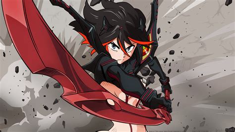 Wallpaper Ilustrasi Anime Gambar Kartun Kill La Kill Matoi Ryuuko Screenshot Mecha Buku